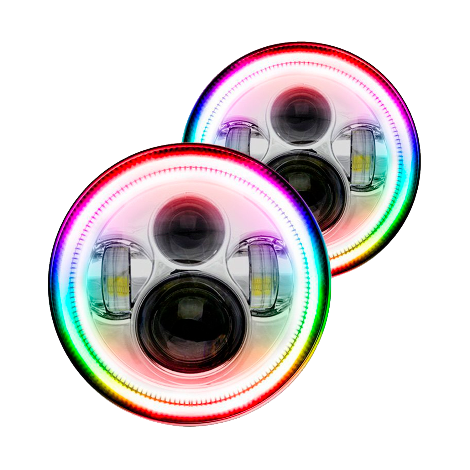Oracle Lighting® – Round Color Halo Sealed Beam Headlights