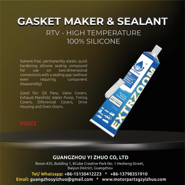 Extrzoom Gasket Maker & Sealant (P0022) – RTV High-Temperature Silicone
