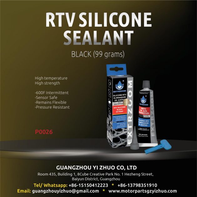 RTV Silicone Sealant – High-Temperature, High-Strength (Black, 99g)