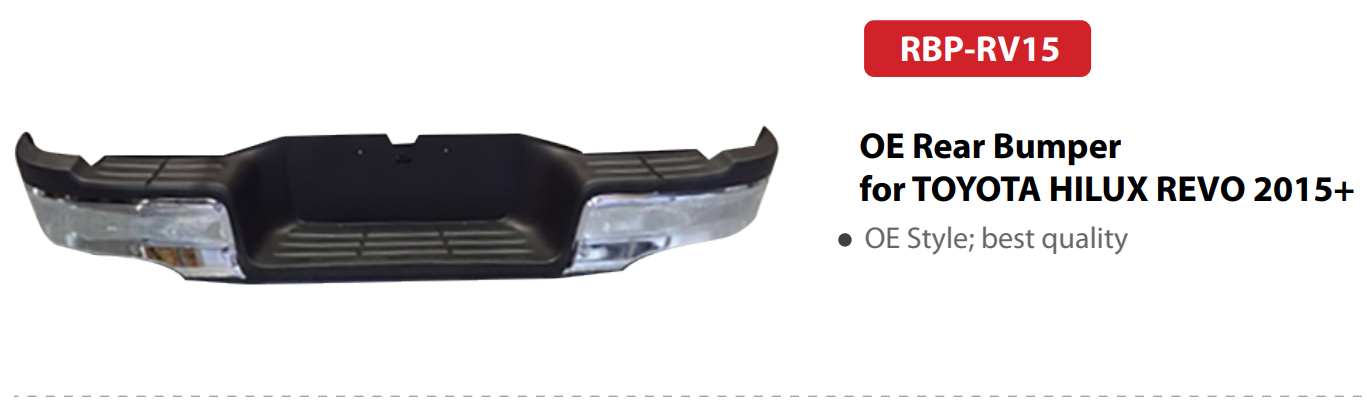 RBP-RV15 | OE Rear Bumper for TOYOTA HILUX REVO 2015+