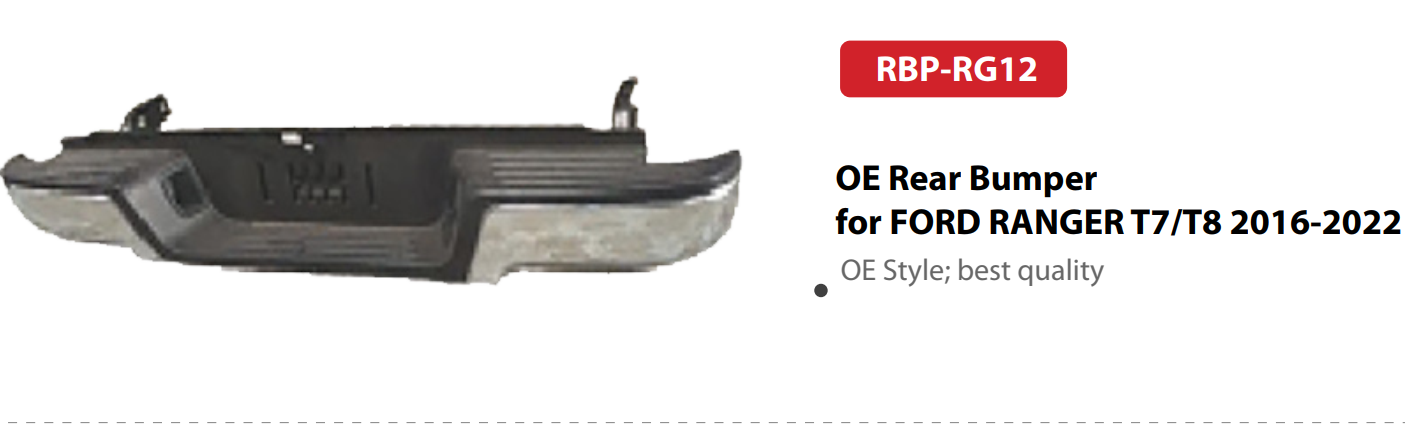 RBP-RG12 | OE Rear Bumper for FORD RANGER T7/T8 2016-2022