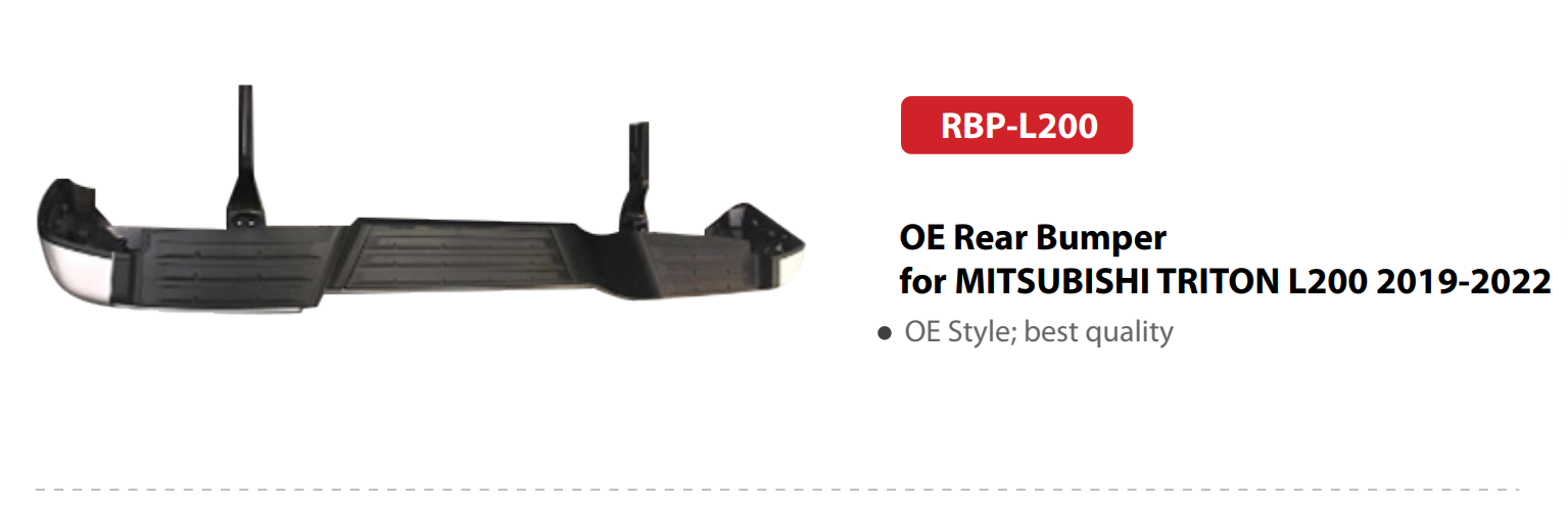 RBP-L200 | OE Rear Bumper for MITSUBISHI TRITON L200 2019-2022