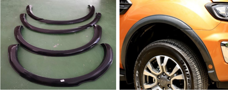 RG19-C29 | NUEVO - Narrow style ABS Fender Flare for FORD RANGER T8 2019-2022 (HIGH Version)